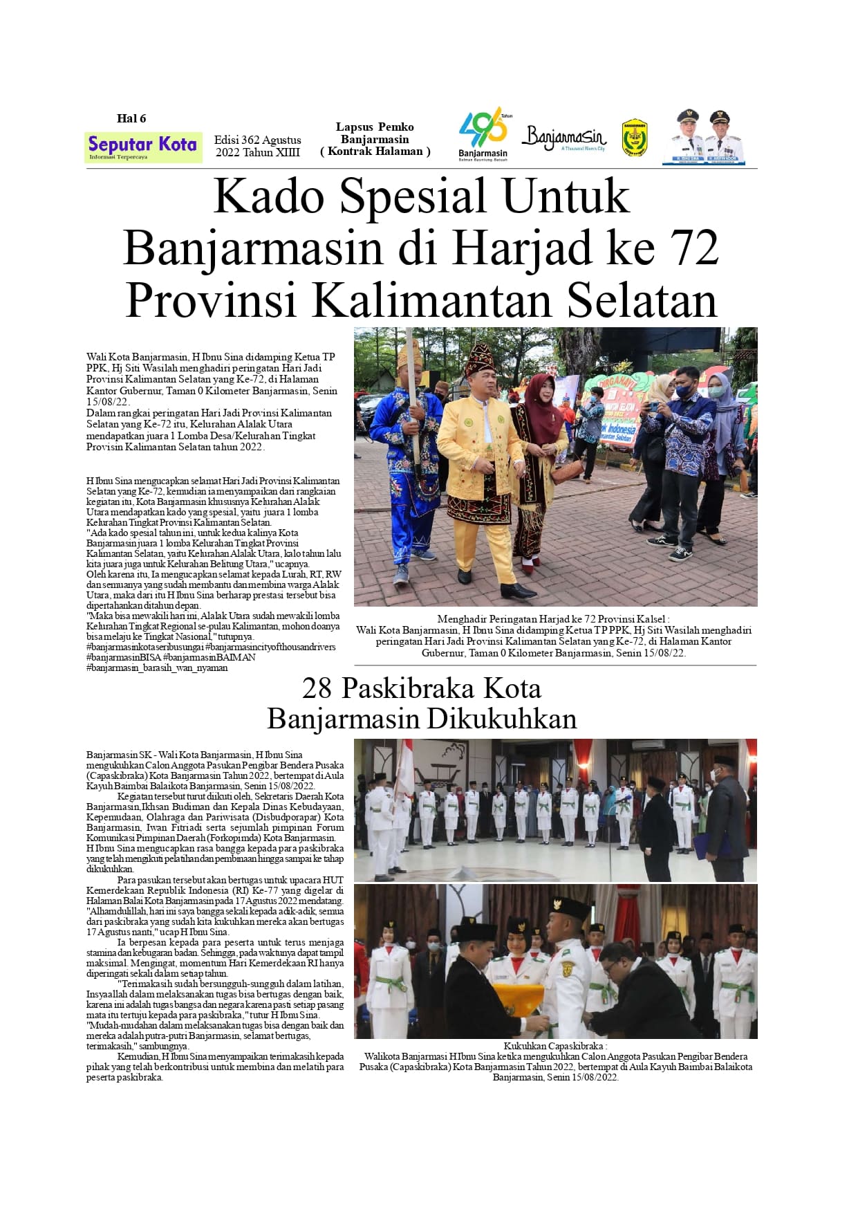 Seputar Kota Hal6 Agustus 2022 Bln ke 1