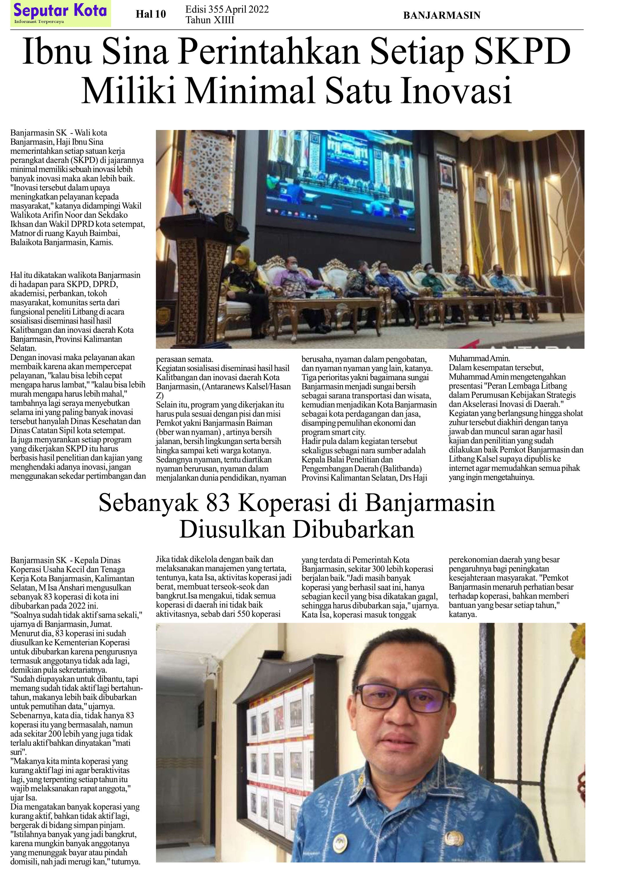 SEPUTAR KOTA HAL 10 APRIL 2 2022