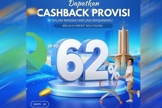 Bank Kalsel Berikan Cashback Hingga 62 Persen Meriahkan HUT Banjarbaru