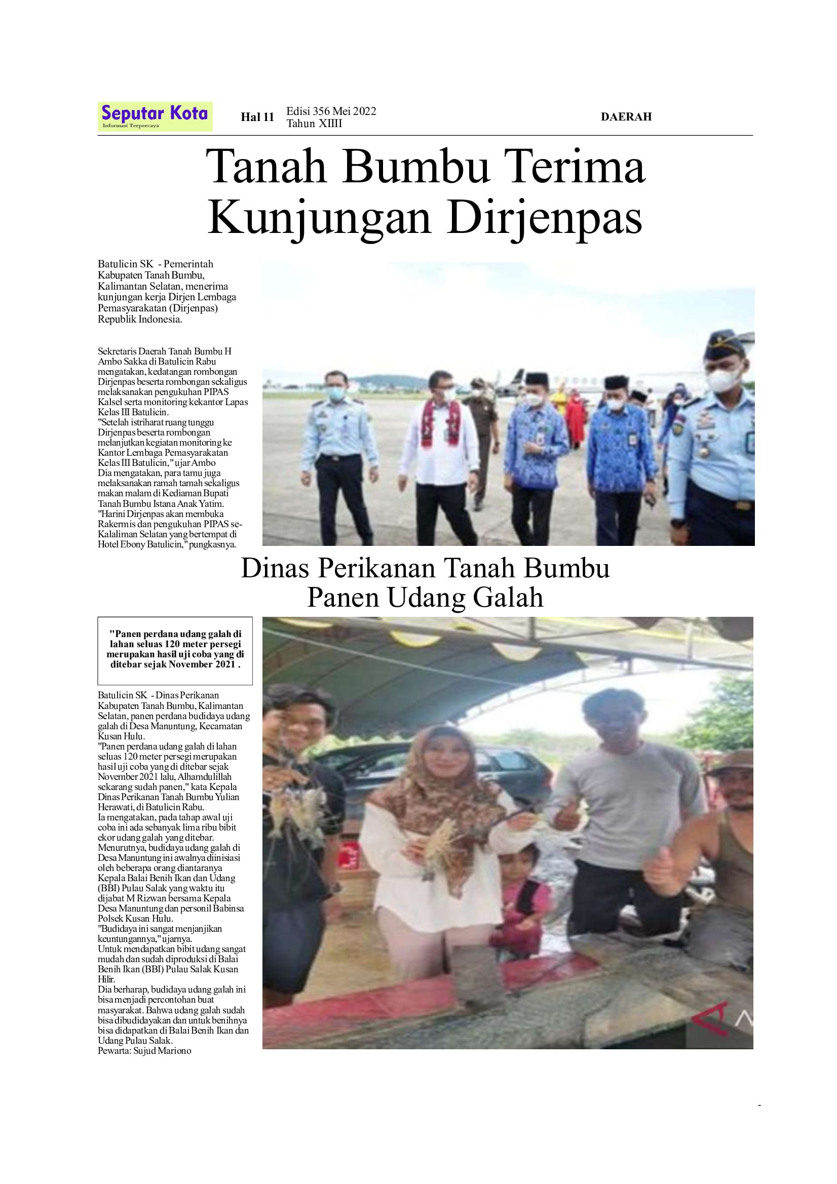 SEPUTAR KOTA EDISI MEI 1 2022 HAL 11