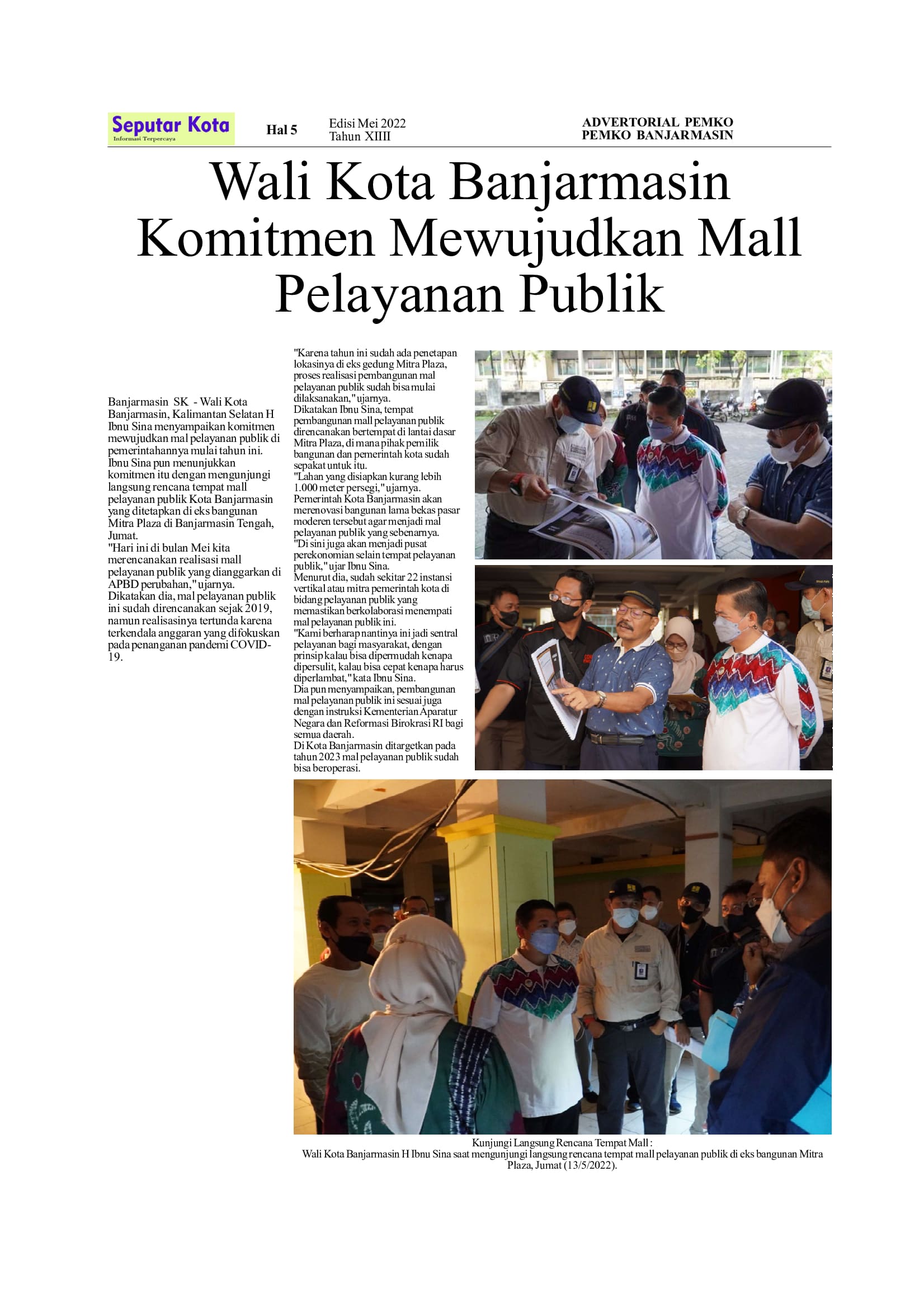 SEPUTAR KOTA EDISI MEI 1 2022 HAL 5