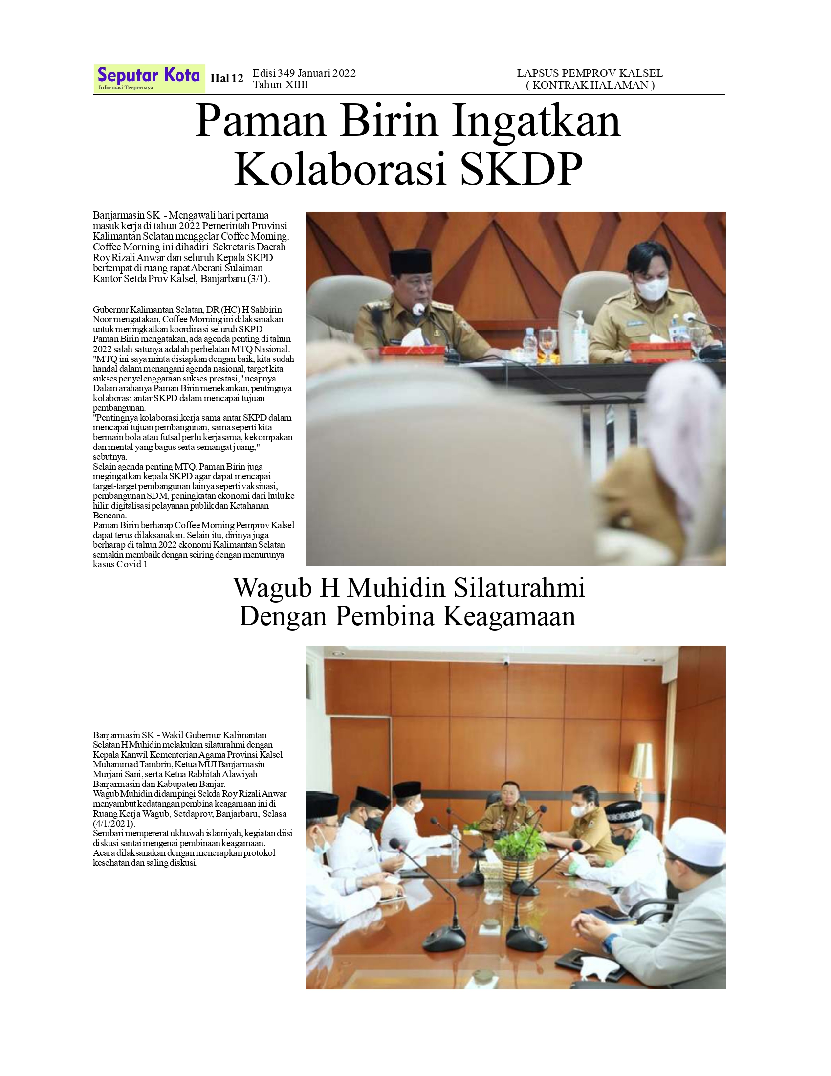 SEPUTAR KOTA HAL 12