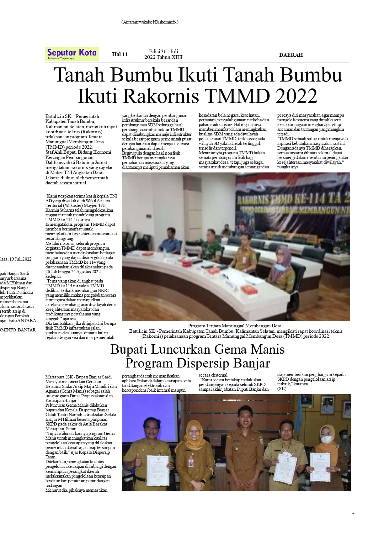 Seputar Kota Hal11 Juli Bln ke 2