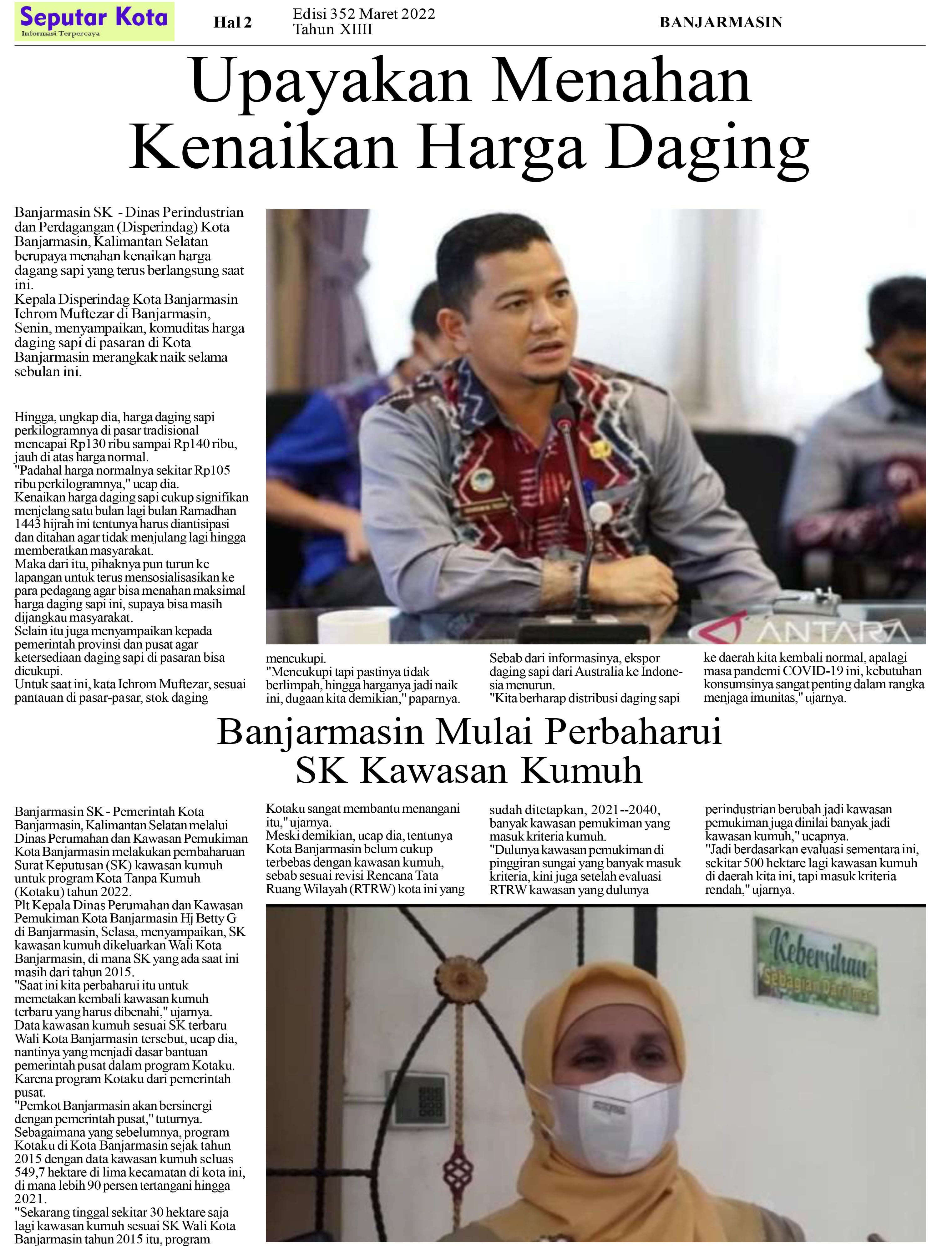 SEPUTAR KOTA HAL 3 MARET 2022